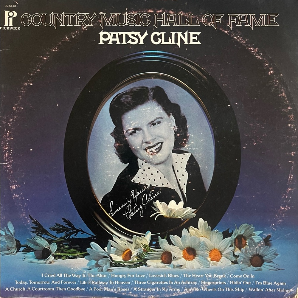 Patsy Cline - Country Music Hall of Fame - Vinyl Album  - 1974.